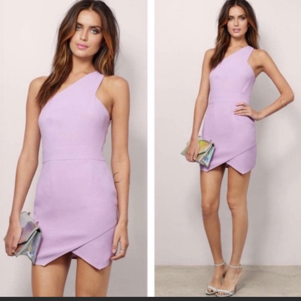 NWT Tobi lavender one shoulder dress